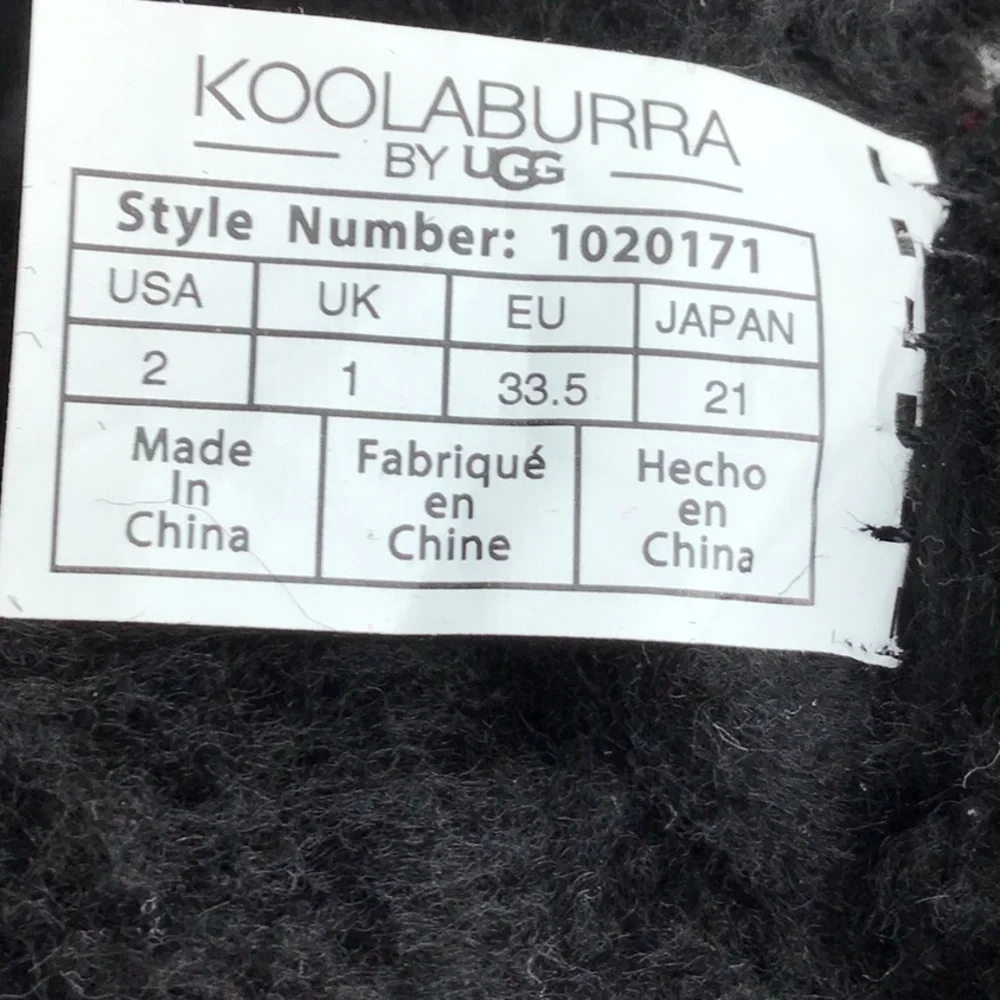 UGG Koolaburra Victoria Tall‎ Black Suede Boots with Side Bows Size 2